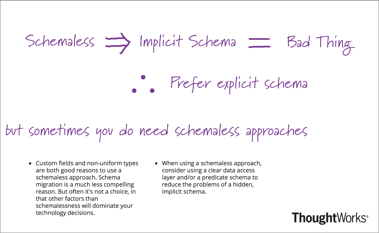 Schemaless Data Structures