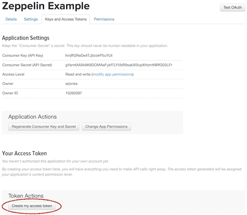Twitter’s Api Keys
